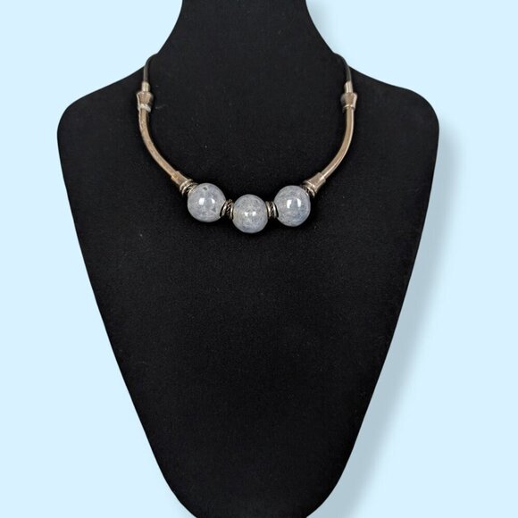 Jewelry - (2/$20) Vintage Chunky Ceramic Beaded Necklace